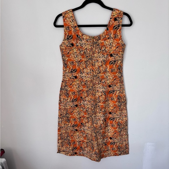 Vintage Krist Gudnason California Zip Up Batik style Pattern Sleeveless Size M - Picture 6 of 11